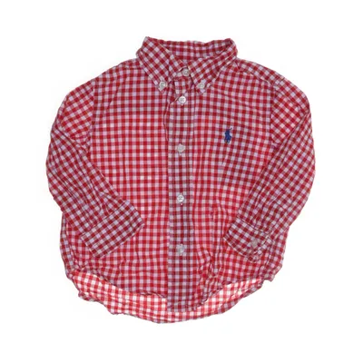 Overhemd (Rood, Wit) van Ralph Lauren Katoen