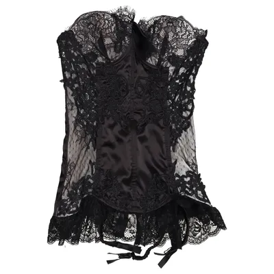 Korsett (Schwarz) von Ann Summers Elasthan, Polyamid, Polyester