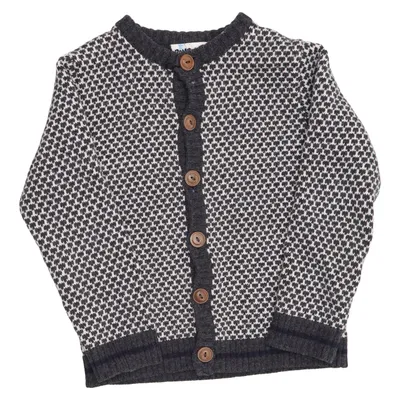 Cardigan (Grijs, Wit) van POMPdeLUx Katoen, Wol