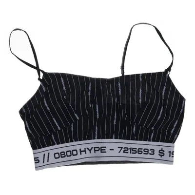 Sport-BH (Svart, Vit) från Collusion Bomull