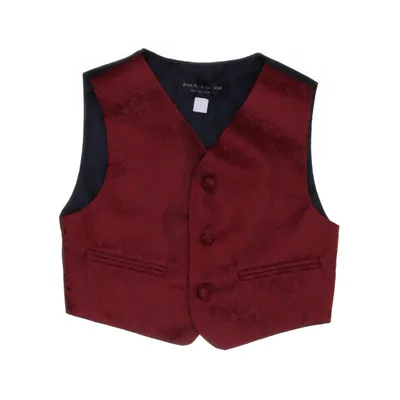 Suit vest (Red, Black) from Paul Malone Polyester