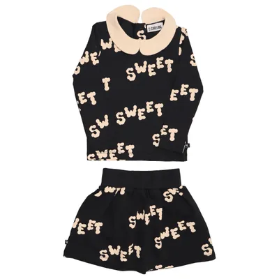 Ensemble (Noir, Beige) de Carlijnq Élasthane, Coton biologique