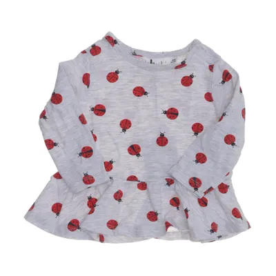 Tunika (Grå, Röd) från Minimarket Elastan, Ekologisk bomull, Viskos