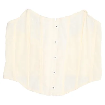 Corset (White) from Urban Outfitters Elastane, Polyamide, Polyester