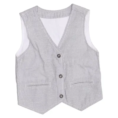 Gilet de costume (Gris, Blanc) de Tu Coton, Polyester