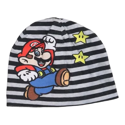 Bonnet (Gris, Noir, Multicolore) de Super Mario