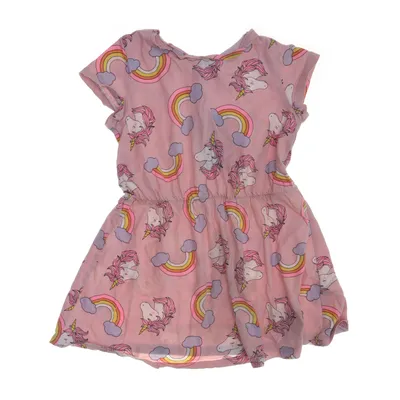 Kjole (Pink, Flerfarvet) fra Lindex Kids Bomuld