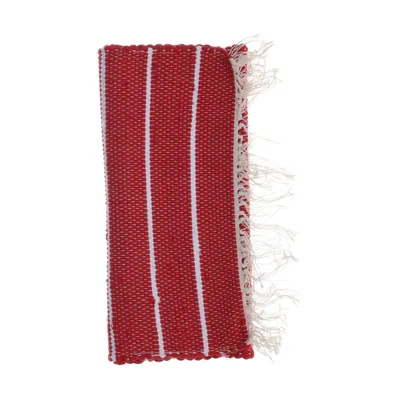 Geweven tapijt (Rood, Wit)