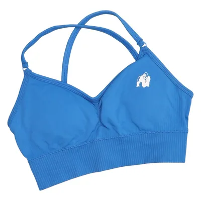 Sports bra (Blue) from Gorilla Wear Elastane, Polyamide