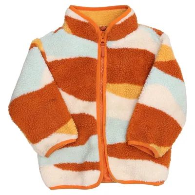 Fleecejakke (Orange, Hvid, Flerfarvet) fra Minimarket Polyester