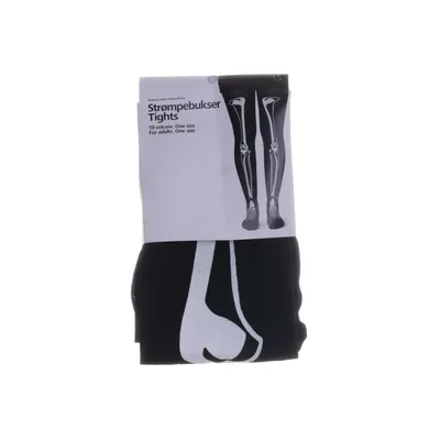 Nylonstrumpbyxor (Svart, Vit) från Flying Tiger Elastan, Polyester