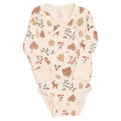 Body (Beige, Flerfärgad) från Lindex Baby Bomull, Elastan