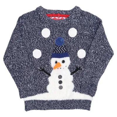 Pull de Noël (Gris, Blanc, Multicolore) de Happy Christmas Acrylique, Polyamide