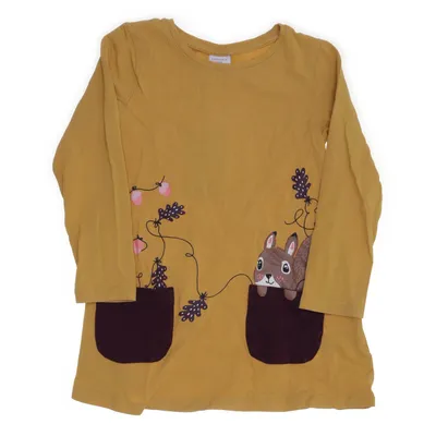 Långärmad t-shirt (Gul, Flerfärgad) från Lindex Kids