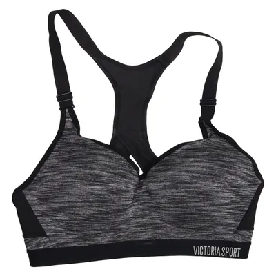 Sport-BH (Grå, Svart) från Victoria's Secret Elastan, Polyamid, Polyester