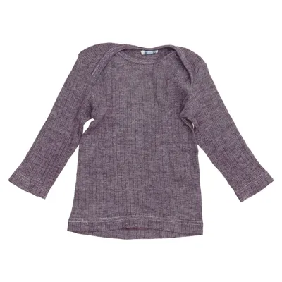 T-shirt à manches longues (Violet) de Cosilana Coton, Laine