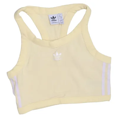 Brassière (Jaune) de Adidas Coton, Élasthane