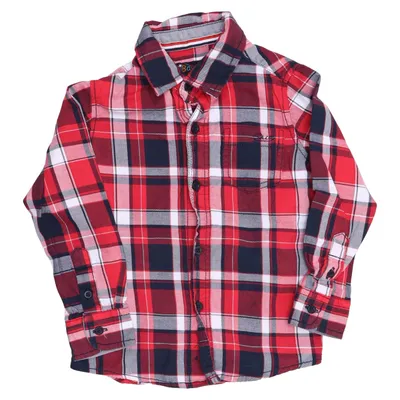 Flannel shirt (Red, Blue, White) from Baby Skill Cotton