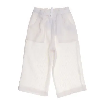 Broek (Wit) van Zara Katoen, Elastaan, Polyester