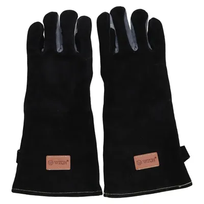 Leren handschoenen (Zwart)