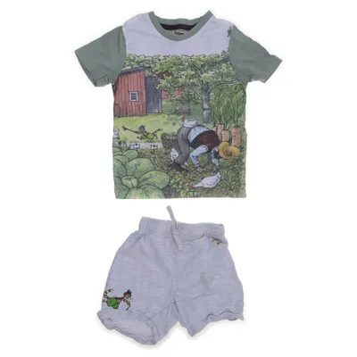 Set (Gray, Multicolored) from Pettson och Findus Cotton