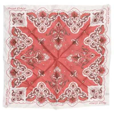 Handkerchief (Red, White) from Jacob Cohen Silk