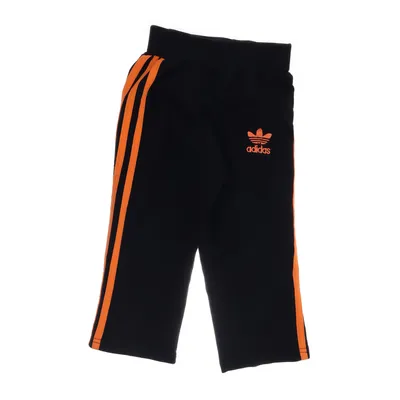 Pantalon de survêtement (Noir, Orange) de Adidas Coton, Élasthane