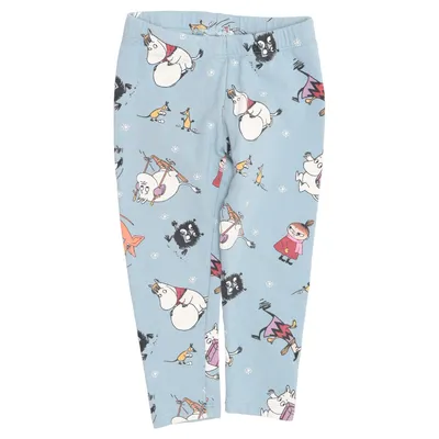 Pyjama broek (Blauw, Meerkleurig) van Moomin by Lindex Katoen, Elastaan