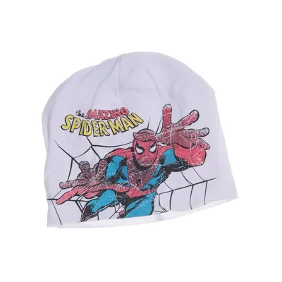 Beanie (White, Multicolored) from Marvel Cotton, Elastane