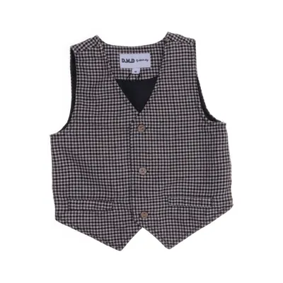 Kostymväst (Brun, Vit, Svart) från D.M.D by Denim Day Polyester, Viskos
