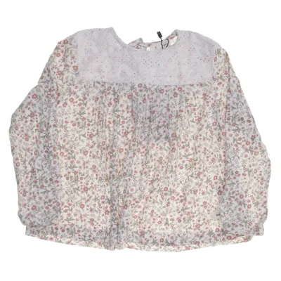 Blouse (White, Multicolored) from Newbie by KappAhl Cotton