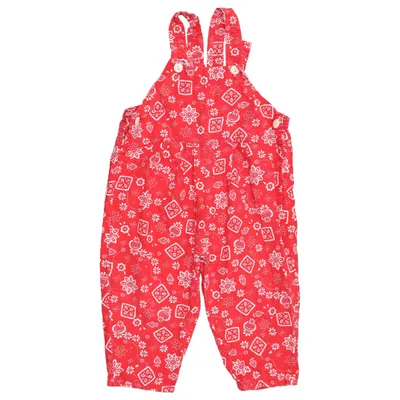 Salopette (Rouge, Blanc) Coton
