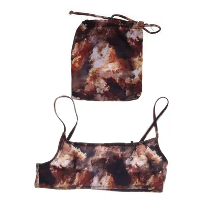 Bikini top (Brown, Multicolored) from Frank Dandy Elastane, Recycled polyester