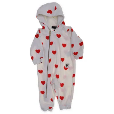 Mjukisdräkt (Vit, Röd) från Mini Rodini Polyester