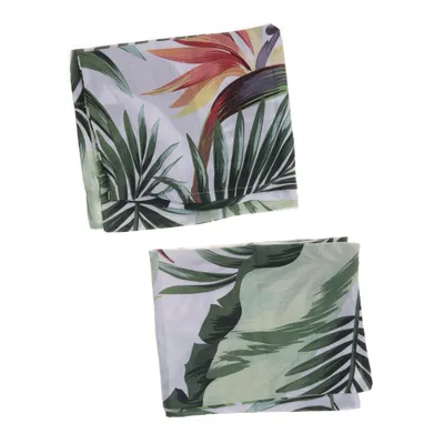 Örngott (Vit, Flerfärgad) från Livarno Home Bomull, Polyester