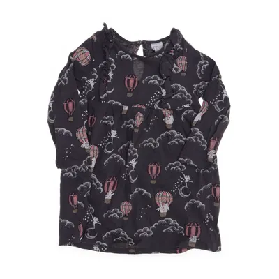 Klänning (Grå, Flerfärgad) från H&M Baby Bomull