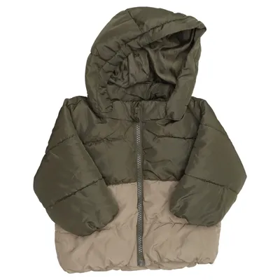 Winterjacke (Grün, Mehrfarbig) von H&M Polyester, Baumwolle