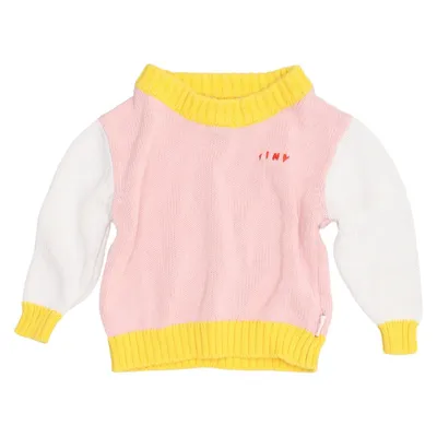 Sweater (Pink, Yellow, Multicolored) from Tinycottons Cotton