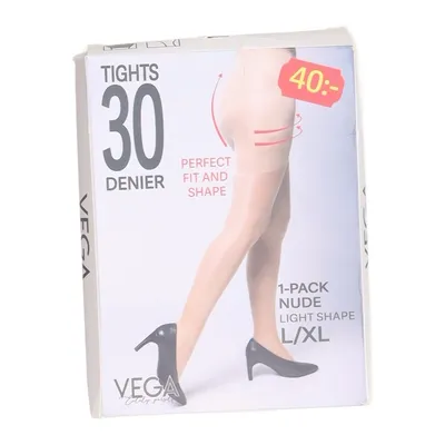 Nylonstrumpfhose (Beige) von Vega Elasthan, Polyamid
