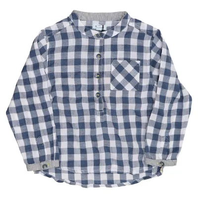 Shirt (Blauw, Wit) van Mini a Ture Katoen