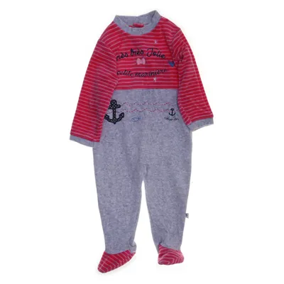 Barboteuse (Rose, Gris) de Absorba Coton, Polyester