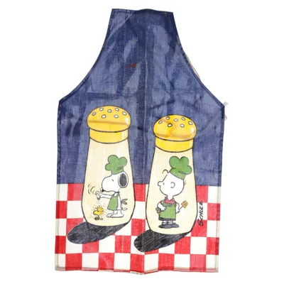 Apron (Blue, Yellow, Multicolored) from Sari