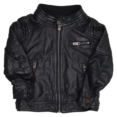 Bikerjakke (Sort) fra Out Wear by Lindex Polyester, Polyurethan