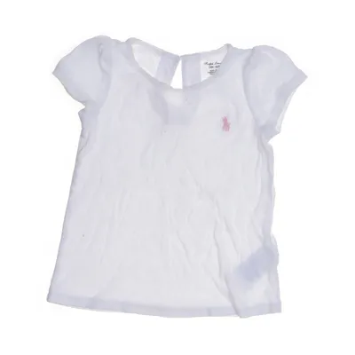Top (Hvid) fra Ralph Lauren Bomuld, Modal
