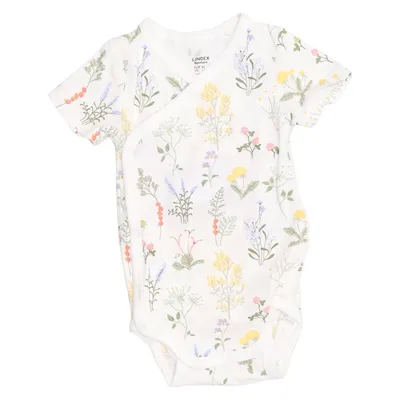 Body (Hvid, Flerfarvet) fra Lindex Newborn Bomuld, Elastan
