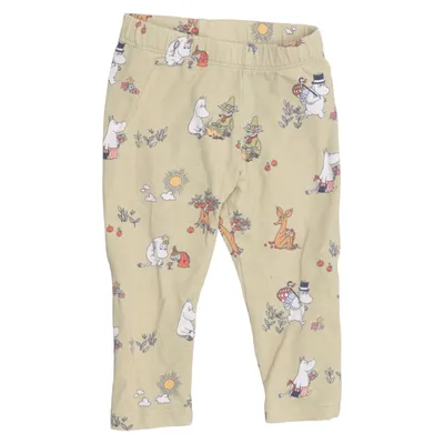 Leggings (Beige, Flerfarvet) fra Moomin by Lindex Bomuld, Elastan