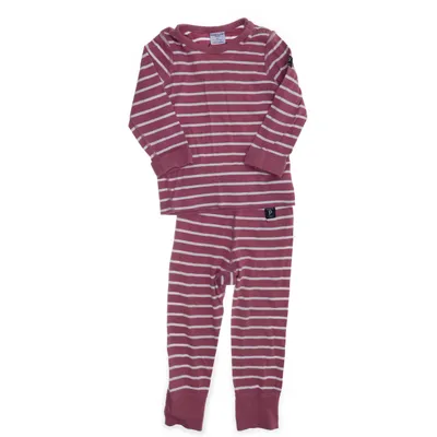 Pyjamas (Rosa, Vit) från Polarn O. Pyret Ekologisk bomull