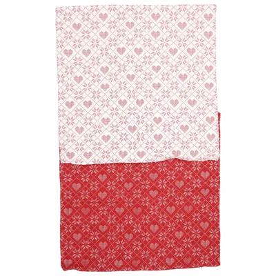 Cushion cover (Red, White) from Rusta Home Cotton