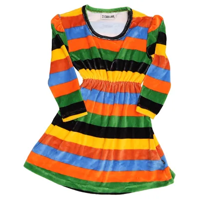 Robe (Multicolore) de Carlijnq Coton, Polyester
