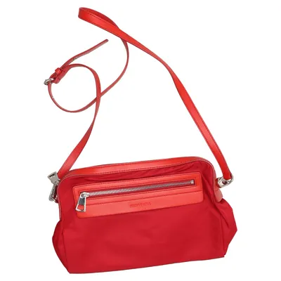 Shoulder-bag (Red) from Bimba y Lola Leather, Nylon